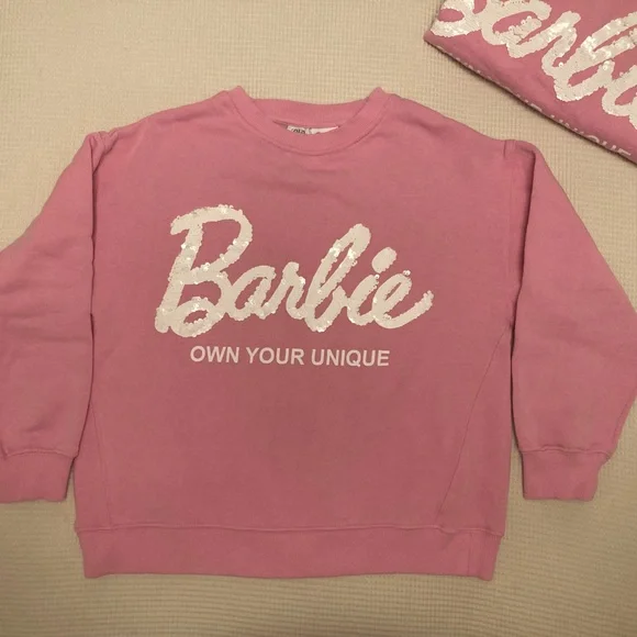 Zara | Shirts & Tops | Zara Kids Barbie Sequined